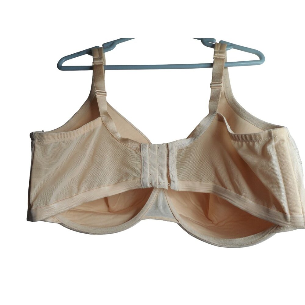 Cacique 46G Bra underwire lightly lined full coverage beige #2 - Picture 3 of 9